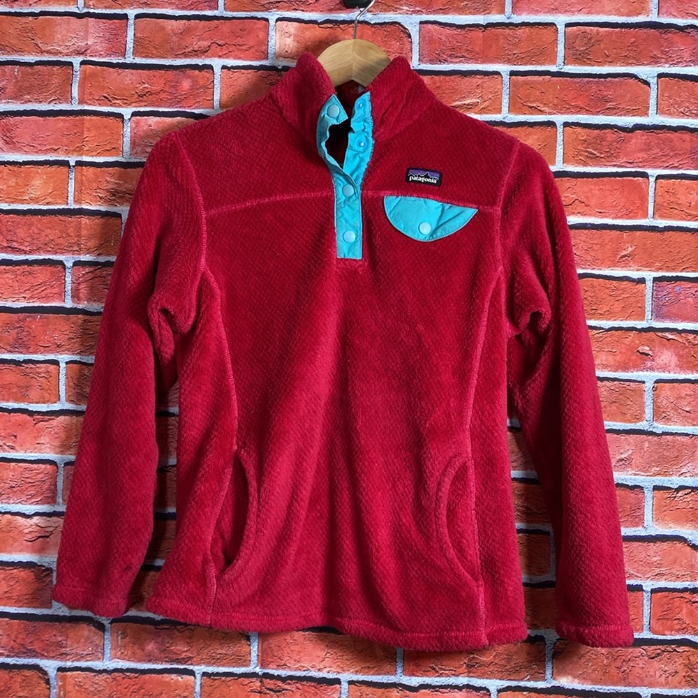 Patagonia Girls‎ Youth Re-Tool Snap-T Fleece Pullover Size Large